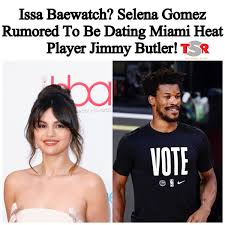 Jimmy butler and selena gomez getty images ; Theshaderoom No Twitter Rumors Have Been Swirling About A Pop Star Nba Superstar Romance Possibly Brewing Between Selena Gomez And Jimmy Butler Https T Co Jl0hbz2ian Https T Co C2uezdx6jb