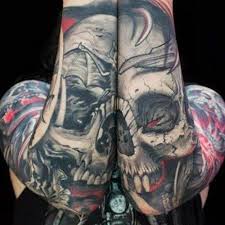 Evil skull tattoo evil tattoos skull tattoo design skull tattoos body art tattoos sleeve tattoos tattoo designs jester tattoo gangster tattoos. 125 Best Skull Tattoos For Men Cool Designs Ideas 2021 Guide