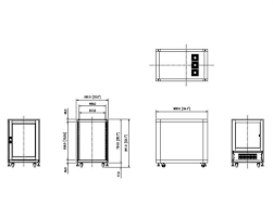15u Rack Enclosure Server Cabinet 29 In Deep Built In Fans
