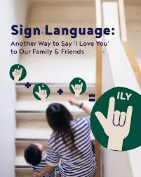 Did you know that sign language is a beautiful way to say “Hello”, “Thank  You”, and “I Love You” to the people we care about? ✨ Here are some fun  facts about