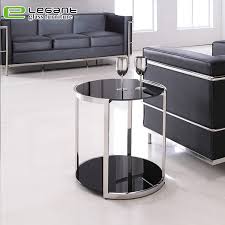 (504) £169.99 free uk delivery. China Black Tempered Glass Round Side Table With Stainless Steel Frame China Coffee Tables Tables