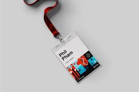 Created By San Francisco Based Designer Phil Pham Philphamdesign Com Event Badge Design Name Tag Design Identity Card Design