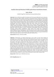 Arti dari kata wira adalah manusia yang unggul, berwatak. Pdf Analisis Kinerja Birokrasi Publik Pada Dinas Sosial Kota Dumai