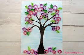 how to make a beautiful spring tree craft projects with kids