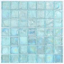 Iridescent Glass Mosaic Tile Aqua 2x2 Mineral Tiles Mosaic Pool Tile Glass Mosaic Tiles Glass Pool