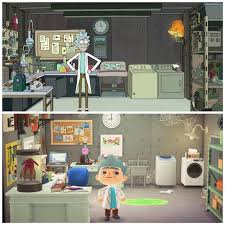 It Took A While But I Think I Ve Finally Perfected My Rick Garage From Rick And Morty To A Level I M Happy With It R Animal Crossing Rick And Morty