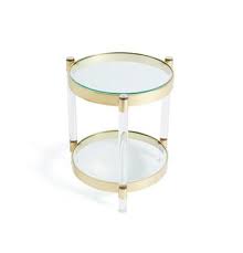 Go Home Ltd Search Acrylic Side Table Round Brass Side Table Side Table
