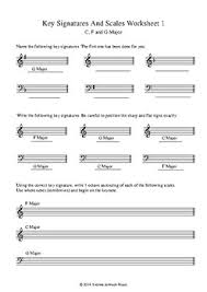 Key Signature Worksheet Teachers Pay Teachers