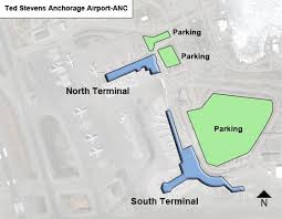 Ted Stevens Anchorage Anc Airport Terminal Map