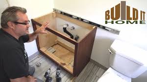 Cabinets can be customized to fit an individual's needs in more ways than one. Installing The Bathroom Vanity Youtube