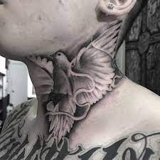 101 Amazing Dove Tattoo Designs You Need To See In 2021 Neck Tattoo For Guys Dove Tattoos Full Neck Tattoos