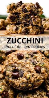 Zucchini Chocolate Chip Cookies Zucchini Chocolate Chip Cookies Zucchini Cookie Recipes Zucchini Oatmeal