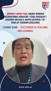 🎓 Success Spotlight: John Rye Ho 🌟, From passion to purpose — Johnrey  Limpag Piad’s journey with East Bridge University is an inspiring testament  to dedication, perseverance, and a lifelong love for ...