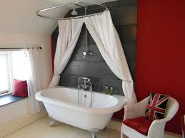 Luxury Bathroom With Rolltop Bath And Rainhead Shower Over The Old Swan Inn Holiday Cottage Ww Shower Over Bath Bathroom Accessories Luxury Luxury Bathroom