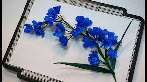 How To Make Paper Flower Lavender Flowers Easy Origami Flowers For Beginners Making Youtube Easy Origami Flower How To Make Paper Flowers Paper Flowers