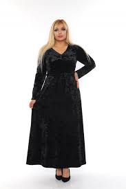 Yeni Sezon Buyuk Beden Kadife Tesettur Elbise Modelleri Cazip Fiyatlarla Mooixxl Com Da Ustelik Kargo Ucretsiz Siyah Petrol Elbise The Dress Moda Stilleri