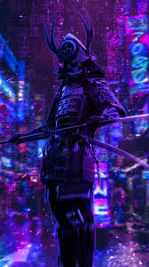 Check out this fantastic collection of minimalist samurai wallpapers, with 52 minimalist samurai background images for your desktop, phone or tablet. Japanese Neon Samurai Wallpaper 4k Novocom Top