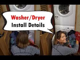 Although the maximum load per drum is only around 12 just plug them into your electrical hookup, fill them with water, and you're good to go. Install Tips For Splendide Rv Washer Dryer Youtube