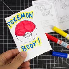 Fantastic pokemon party printable and pokemon crafts idea. Mini Printable Pokemon Booklets From 1 Sheet Of Paper Pink Stripey Socks