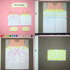 Princess Serenity S Dress Photo 5 Out Of 5 Full Pattern Pictured Animal Crossing Qr Animal Crossing Pixel Art Grid