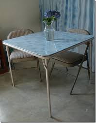 Card Table Redo Card Table Redo Card Table Makeover Card Table And Chairs