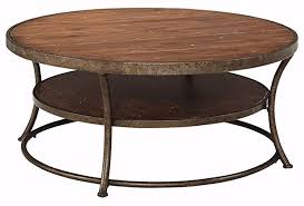 Ashley Furniture Signature Design Nartina Casual Round Cocktail Table Light Brown Rustic Coffee Tables Cherry Wood Coffee Table Coffee Tables For Sale