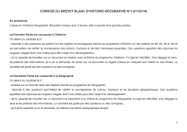 Corrige Du Brevet Blanc