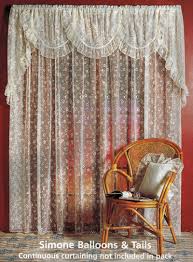 Decorative layered lace valance, inexpensive enough to use on all your windows at $11.99 each. Ready Made Lace Valance Curtains Simone Lace Curtain Swag Curtain Valance