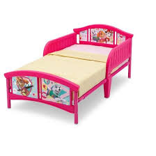Send Your Little Paw Patrol Fan Off To Dreamland In Style With This Colorful Nick Jr Paw Patrol Ndash Skye Kids Toddler Bed Toddler Bed Frame Toddler Bed