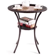 As rattan is a natural product and these items are made by hand. Giantex Round Rattan Wicker Coffee Table Glass Top Steel Frame Patio Furni W Lower Shelf Round Buy Online In Bahamas At Bahamas Desertcart Com Productid 44045569