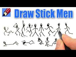 How To Draw Stick Men Real Easy Youtube Stick Figure Drawing Stick Men Drawings Yoga Stick Figures