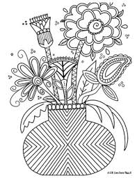Those who are familiar with my tanglebucket facebook page have already seen this art, but. Zentangle Coloring Page Flowers By Love From Miss H Tpt