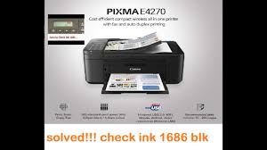 I had the same problem, also the scanner did not work. How To Fix Check Ink 1686 1688 Black Color Problem In Canon Printer Youtube
