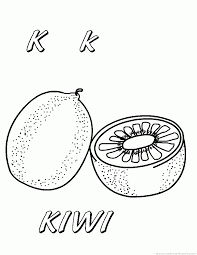 The perfect subject for coloring. Kiwi Fruit Coloring Pages