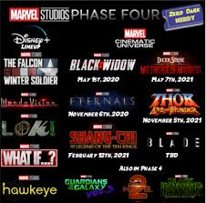 Here is when every marvel movie and tv show is scheduled to be released. Marvel Phase 4 Movies And Series Marvel Mcu Phase4 Disney Disneyplus Podcast Marvel Phases Future Marvel Movies Marvel Avengers Movies