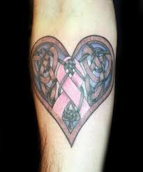 Having an awareness month also helps to raise money for cancer research, not just breast the pink ribbon is much more than just that. Color Celtic Heart And Breast Cancer Ribbon Tattoo By Angela Leaf Tattoonow