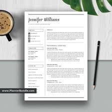 Getting help of professional cv creator is better than scrolling through the internet in search of suitable templates and examples. Resume Template For Ms Word Cover Letter Curriculum Vitae Modern Cv Template Professional Resume Modern Resume Teacher Resume Instant Download Jennifer Plannerbundle Com
