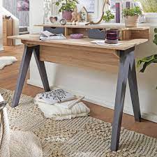 Günstig & bequem möbel bei guenstigeinrichten.de online kaufen. Finebuy Design Schreibtisch Mit Schubladen Samo Burotisch Sonoma Grau 120 Cm Kleiner Nahtisch Arbeitstisch