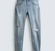 RIPPED SKINNY FIT JEANS