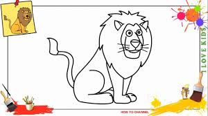 How To Draw A Lion Easy Slowly Step By Step For Kids And Beginners Youtube This is a simple lesson designed for beginners and kids with real easy to follow steps.