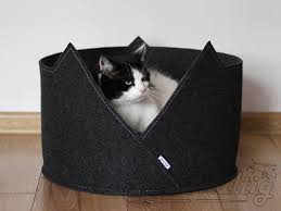 Cat Cave Pet Bed Cat Bed Cat House Made Of Felt Minimalistic Pet Furniture Cat Bed Pet Beds Cat Cat Cave