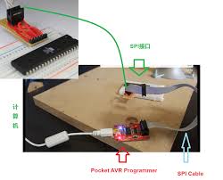 测试USBTiny编程器并构建用于编程的第一个电路
