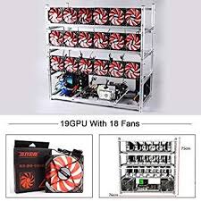 The crypto mining rig are sturdy and offer top protection. 19 Gpu Mining Rig With 18 Red Fan Mining Rig Frame Mining Case Miner Case Aluminum Stackable Open Air Framefor Eth Etc Zcash Cryptocurrency Aluminum Stackable