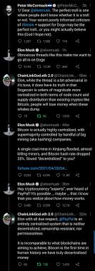China and the us have just killed cryptocurrency decentralisation. Chainlinkgod Eth 2 0 On Twitter 1 Interesting Discussion Today With Elonmusk About The Differences Between Bitcoin And Dogecoin In Regards To Decentralization And The Ability To Serve As A New Digitally Native Money For