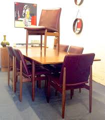 Parker Furniture Australian Design Manufacture Teak Rectangular Draw Leaf Extension Dining Table With Set 6 Parker Teak Dining Chairs Upholstered In A Shiraz