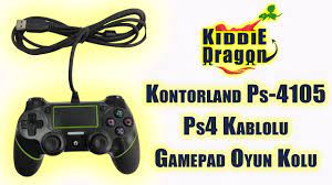 kontorland ps 4105 ps4 kablolu gamepad oyun kolu youtube