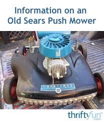 The lt 1000 model was sold by sears company under the brand of craftsman for many years. Information On An Old Sears Push Mower Thriftyfun