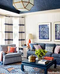 Lindsay Coral Harper In House Beautiful Again Blue And White Living Room Blue Living Room Stylish Room
