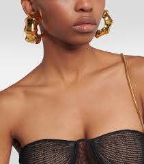 Khaite Julius -Plated Hoop Earrings