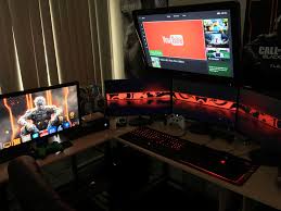 Everyone Please Rate My Battlestation Gaming Room Setup Battlestation Computer Setup